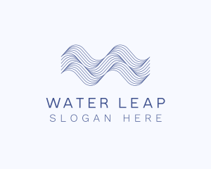 Water Ocean Waves logo design