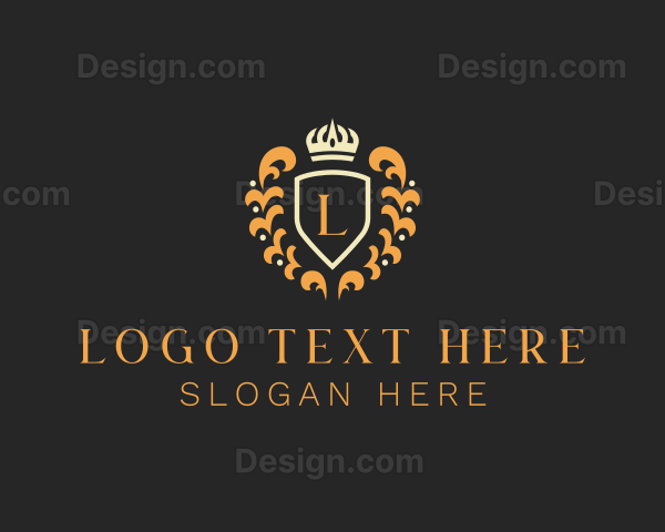 Heraldic Luxury Shield Crown Logo