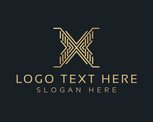 Luxury Premium Firm Letter X logo design