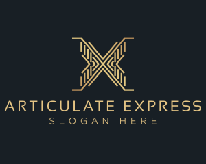 Luxury Premium Firm Letter X logo design