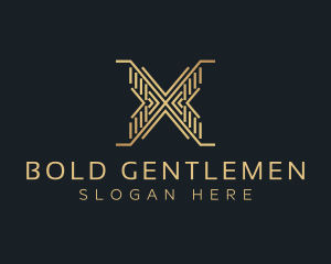 Luxury Premium Firm Letter X logo design