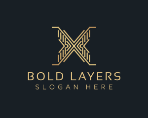 Luxury Premium Firm Letter X logo design