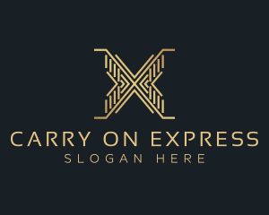 Luxury Premium Firm Letter X logo design