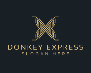 Luxury Premium Firm Letter X logo design