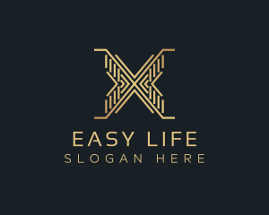 Luxury Premium Firm Letter X logo design