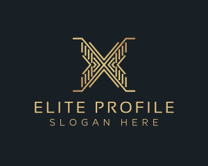 Luxury Premium Firm Letter X logo design