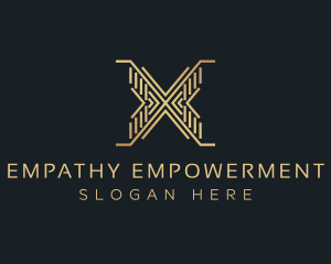 Luxury Premium Firm Letter X logo design