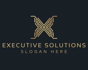 Luxury Premium Firm Letter X logo design