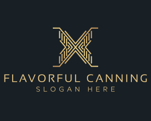 Luxury Premium Firm Letter X logo design