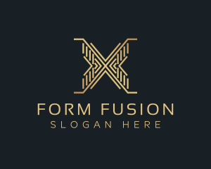 Luxury Premium Firm Letter X logo design