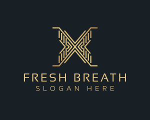 Luxury Premium Firm Letter X logo design