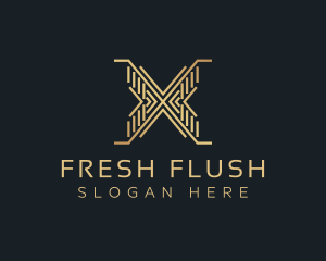 Luxury Premium Firm Letter X logo design