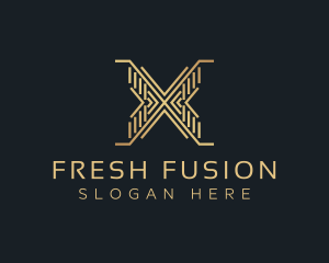 Luxury Premium Firm Letter X logo design