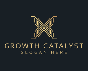 Luxury Premium Firm Letter X logo design