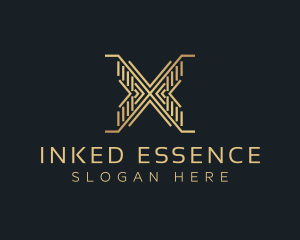 Luxury Premium Firm Letter X logo design