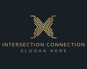 Luxury Premium Firm Letter X logo design