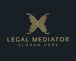 Luxury Premium Firm Letter X logo design