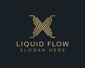 Luxury Premium Firm Letter X logo design