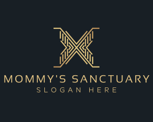 Luxury Premium Firm Letter X logo design