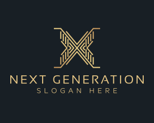 Luxury Premium Firm Letter X logo design