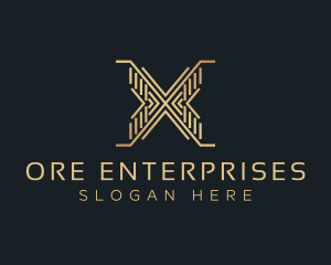 Luxury Premium Firm Letter X logo design