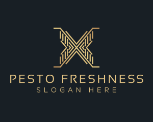 Luxury Premium Firm Letter X logo design