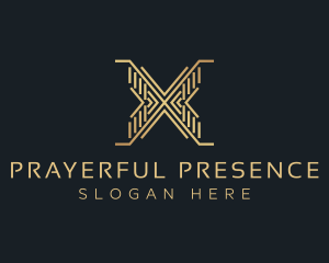 Luxury Premium Firm Letter X logo design