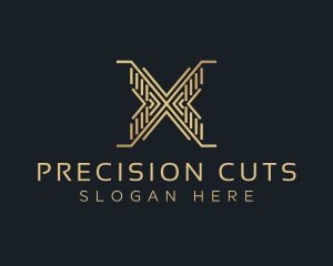 Luxury Premium Firm Letter X logo design