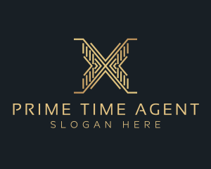 Luxury Premium Firm Letter X logo design