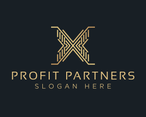 Luxury Premium Firm Letter X logo design