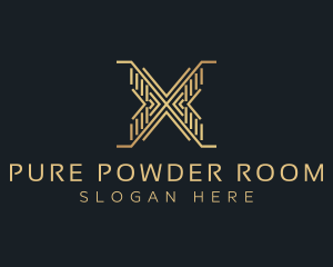 Luxury Premium Firm Letter X logo design