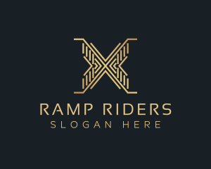 Luxury Premium Firm Letter X logo design