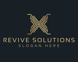 Luxury Premium Firm Letter X logo design