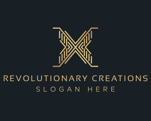 Luxury Premium Firm Letter X logo design