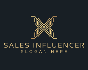 Luxury Premium Firm Letter X logo design