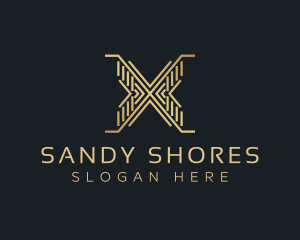 Luxury Premium Firm Letter X logo design