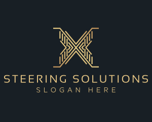 Luxury Premium Firm Letter X logo design