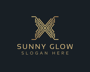 Luxury Premium Firm Letter X logo design