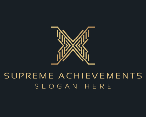 Luxury Premium Firm Letter X logo design