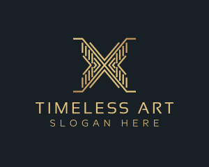 Luxury Premium Firm Letter X logo design