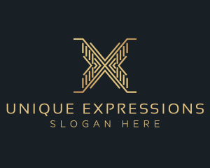 Luxury Premium Firm Letter X logo design