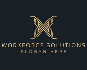 Luxury Premium Firm Letter X logo design