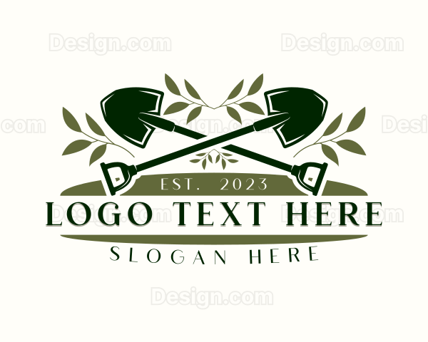 Shovel Garden Landscaping Logo