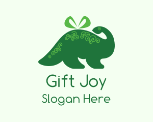 Dino Toy Present logo design