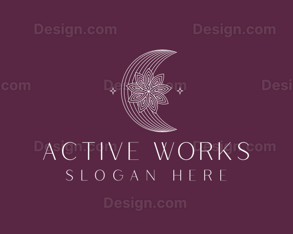 Floral Moon Skincare Logo