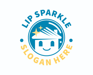 Smiling House Sparkle logo design