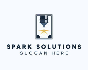 Industrial Laser Machine logo design