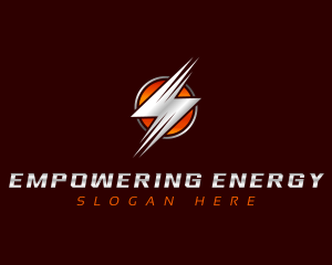 Power Lightning Electricity logo design