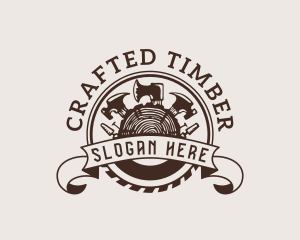 Rustic Lumberjack Tools logo design