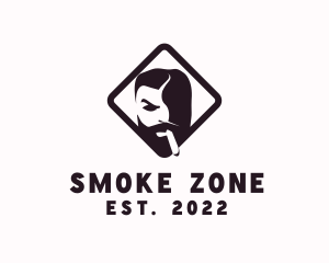 Men Tobacco Smoking logo design